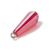 10Pcs Glass Pendants PALLOY-JF03052-02-5