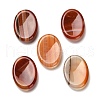 Mother's Day Gifts Oval Natural Red Banded Agate Worry Stone G-H073-06C-1