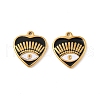 304 Stainless Steel Enamel Pendants STAS-P380-02G-1