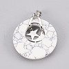 Synthetic Howlite Pendants KK-F751-F19-1-3