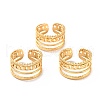 Ion Plating(IP) 304 Stainless Steel Finger Rings RJEW-L102-03G-1