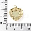 Brass Micro Pave Clear Cubic Zirconia Pendants KK-Q813-02G-4