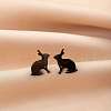 Stainless Steel Small Animal Stud Earrings for Women PW-WG87B69-08-1
