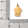 316 Surgical Stainless Steel Enamel Pendants STAS-K258-40E-G-3