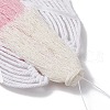 Handmade Macrame Cotton Angel Hanging Ornaments HJEW-JM02760-02-4