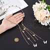 Zinc Alloy Rhinestone Hair Bands OHAR-WH20007-01B-G-3
