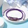 Adjustable Tube Natural Gemstone Braided Bracelets for Women BJEW-JB11006-02-2