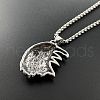 Cool Eagle Stainless Steel Pendant Necklace CE4495-2