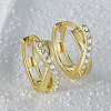 Elegant S925 Sterling Silver 8-shaped Hoop Earrings XK8760-1-1