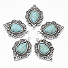 Tibetan Style Alloy Pendants PALLOY-R113-001-RS-1