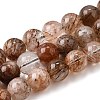 Natural Black Gold Rutilated Quartz Beads Strands G-H093-B03-12mm-2