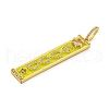 Real 18K Gold Plated Brass Micro Pave Cubic Zirconia Pendants KK-R159-07D-G-2
