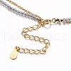 Faceted Natural Labradorite Tiered Necklaces NJEW-F212-13G-3