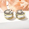 304 Stainless Steel Hoop Earrings for Women EJEW-C096-48GP-4