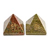 Natural & Synthetic Gemstone Pyramid Healing Figurines G-A091-01-2