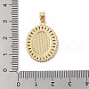 Brass Cubic Zirconia Pendants KK-Z050-27G-02-3