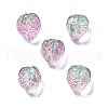 Handmade Lampwork Enamel Beads Strawberry LAMP-V001-05A-1
