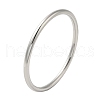 Non-Tarnish 304 Stainless Steel Simple Roung Ring Bangles for Women BJEW-F461-01E-P-1