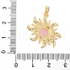 Brass Micro Pave Cubic Zirconia Pendants KK-S507-09B-G-3