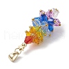 Chakra Theme Acrylic Pendants HJEW-JM02613-01-4