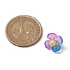 Flower Glass Charms PALLOY-JF03677-2