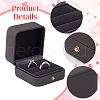 Imitation Leather Wedding Ring Gift Storage Boxes CON-WH0086-154B-4