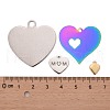 Stainless Steel Charms STAS-MSMC001-05-3