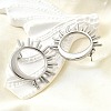 304 Stainless Steel Stud Earrings EJEW-B140-01P-3