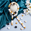CHGCRAFT 160 Pcs 4 Styles Natural Wood Beads WOOD-CA0001-20-5
