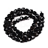 Natural Black Agate(Dyed & Heated) Beads Strands G-T138-221A-2
