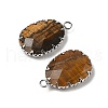 Natural Tiger Eye Pendants G-H086-01P-04-2