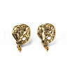 Brass Stud Earring Findings KK-N233-372-2