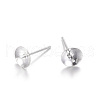 Sterling Silver Stud Earring Findings STER-M109-01-2