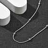 Brass Satellite Chains Necklaces for Women NJEW-D302-16P-2
