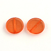 Flat Round Transparent Acrylic Beads MACR-R546-26-2