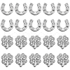 SUNNYCLUE 40Pcs 2 Styles Alloy Rhinestone Slide Charms FIND-SC0010-36-1