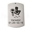 Non-Tarnish 304 Stainless Steel Pendants STAS-C098-01A-P-1
