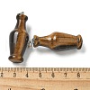 Natural Tiger Eye 3D Pendants G-K385-10P-05-3