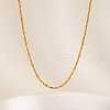 Minimalist Stainless Steel Chain Necklaces for Women OT8500-1-2