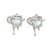 Rack Plating Alloy Glass Pendants FIND-Z054-03P-1