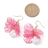 Acrylic Leaf Dangle Earrings EJEW-JE06183-01-3
