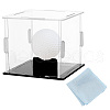 Square Transparent Acrylic Golf Ball Display Case AJEW-WH0323-04-1