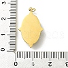 Ion Plating(IP) 304 Stainless Steel Pave Faceted Natural Lapis Lazuli Pendants FIND-Z028-40E-3