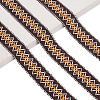 AHADERMAKER 10 Yards Polyester Rhombus Ribbon for Jewelry Making OCOR-GA0002-12-1