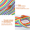 Fingerinspire Stripe Double Face Rainbow Ribbon OCOR-FG0001-06-3