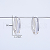 Elegant Brass Oval Hoop Earrings OO0758-4