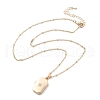 Clear Cubic Zirconia Locket Necklaces NJEW-A036-01B-2