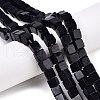 Synthetic Blue Goldstone Beads Strands G-T139-8x8-18B-1