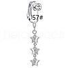 304 Stainless Steel Pave Clear Cubic Zirconia Clip on Belly Rings FS-WGD716D-07-1