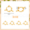 Unicraftale 8Pcs Ion Plating(IP) 304 Stainless Steel Spring Ring Clasps STAS-UN0059-92A-3
